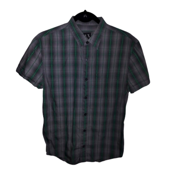 Armani Exchange Short Sleeve Dress Shirt Size Medium - Picture 1 of 4